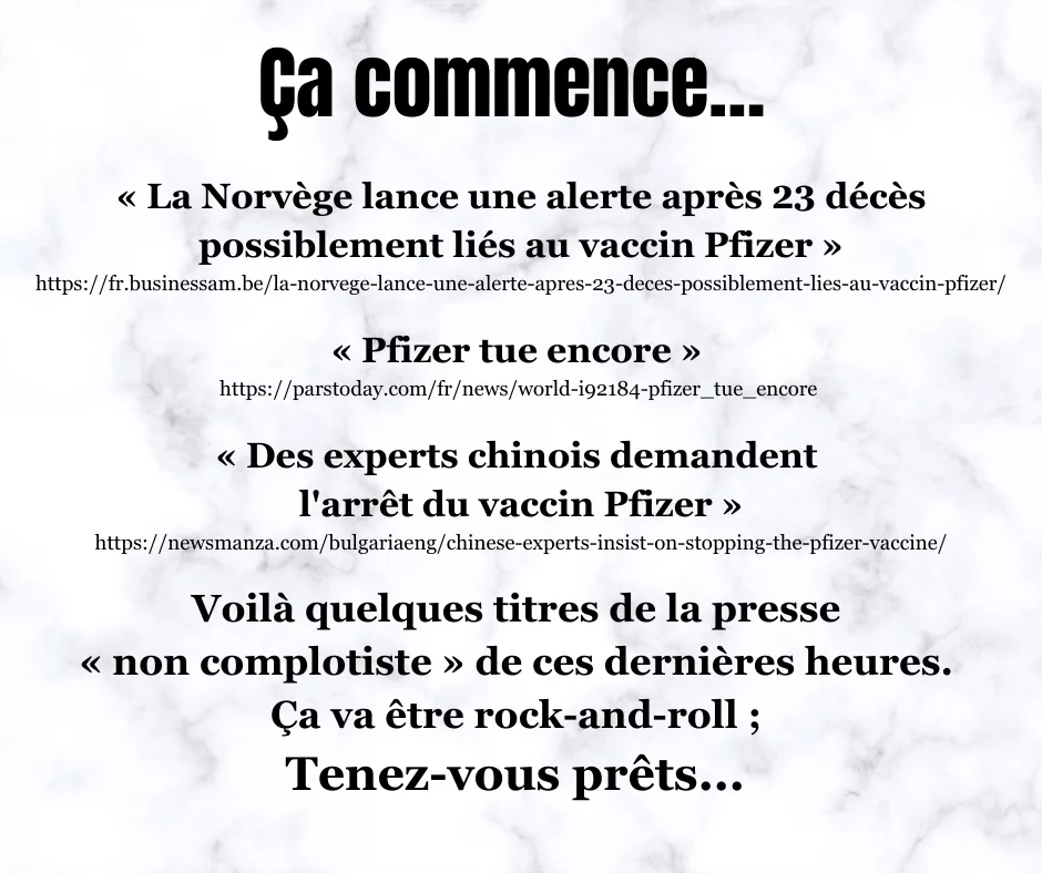 Vaccins qui tue - ça commence